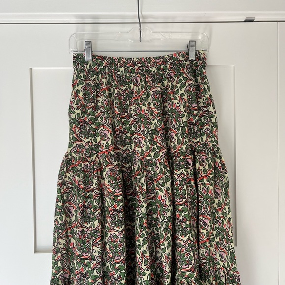ZARA Tiered Floral Maxi Skirt - Picture 5 of 8